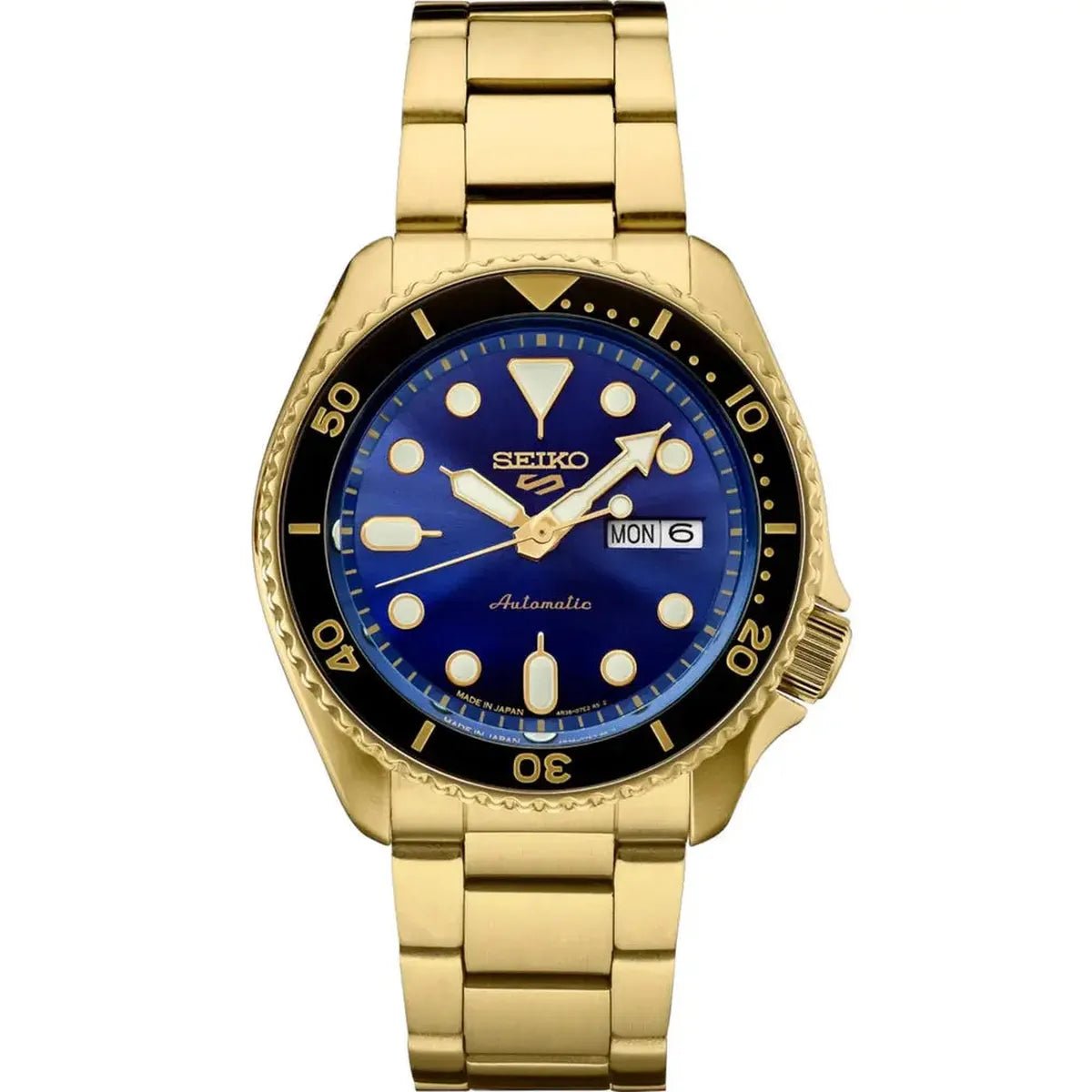 Seiko 5 Sports SRPK20 Men's Watch – 42.5mm Blue Dial Stainless Steel