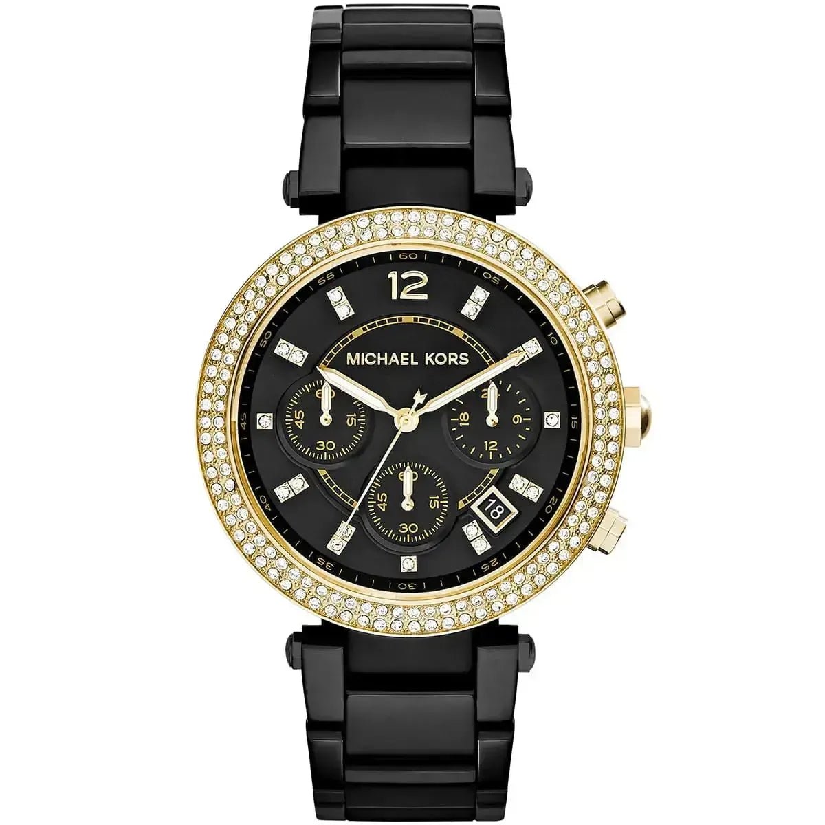 Michael Kors Parker MK6107 Women's Watch – 39mm Black Dial Stainless Steel