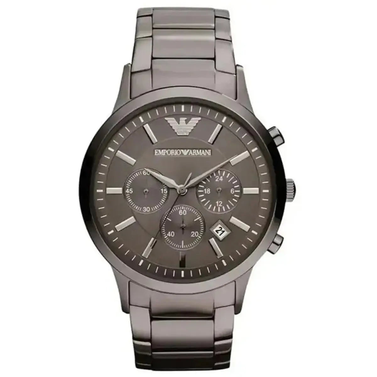 Emporio Armani Classic Chronograph AR2454 Men's Watch – 43mm Grey Dial Stainless Steel