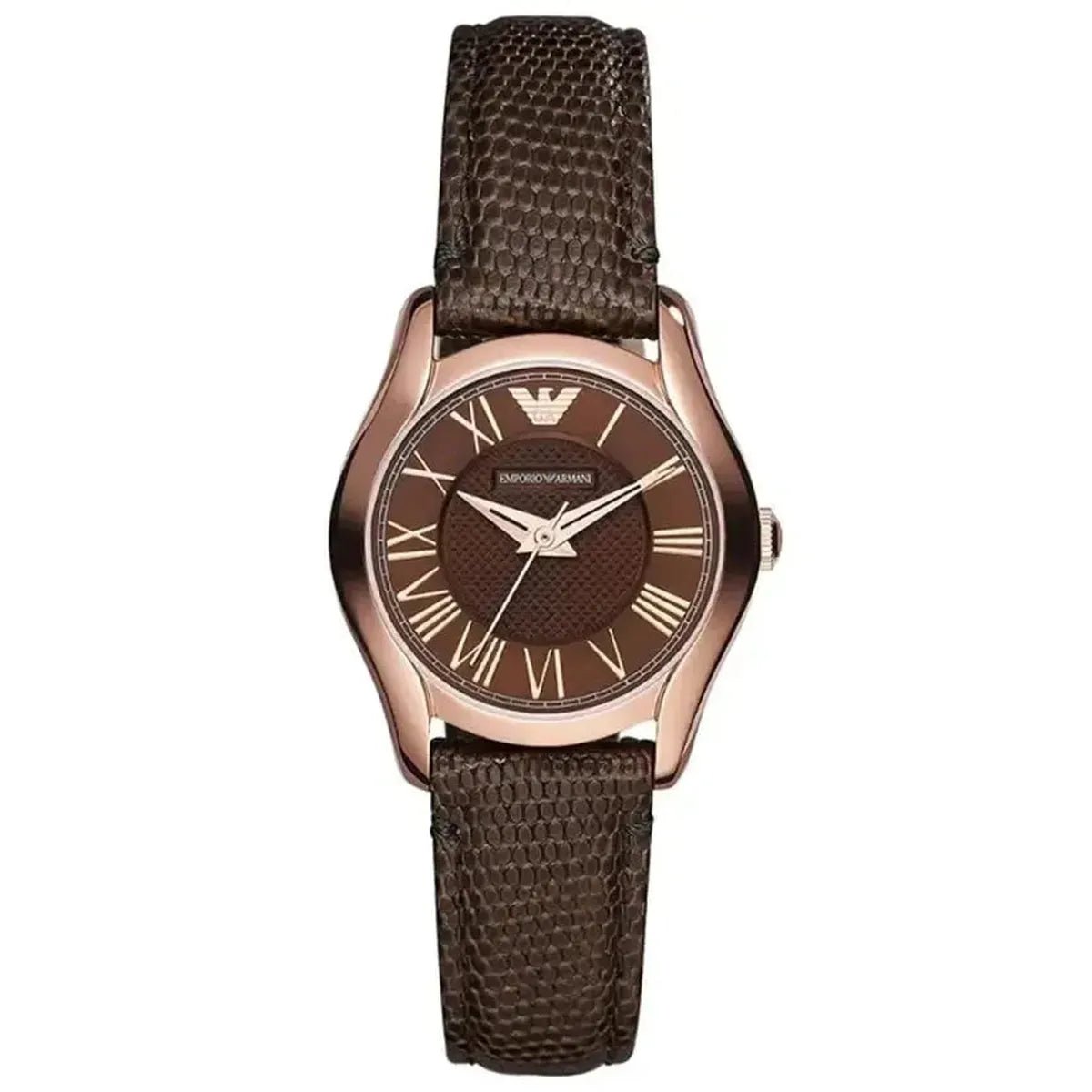 Emporio Armani Classic AR1714 Women's Watch – 27mm Brown Dial Leather