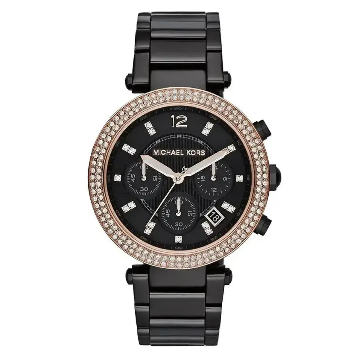 Michael Kors MK5885 Women's Watch – 39mm Black Dial Stainless Steel