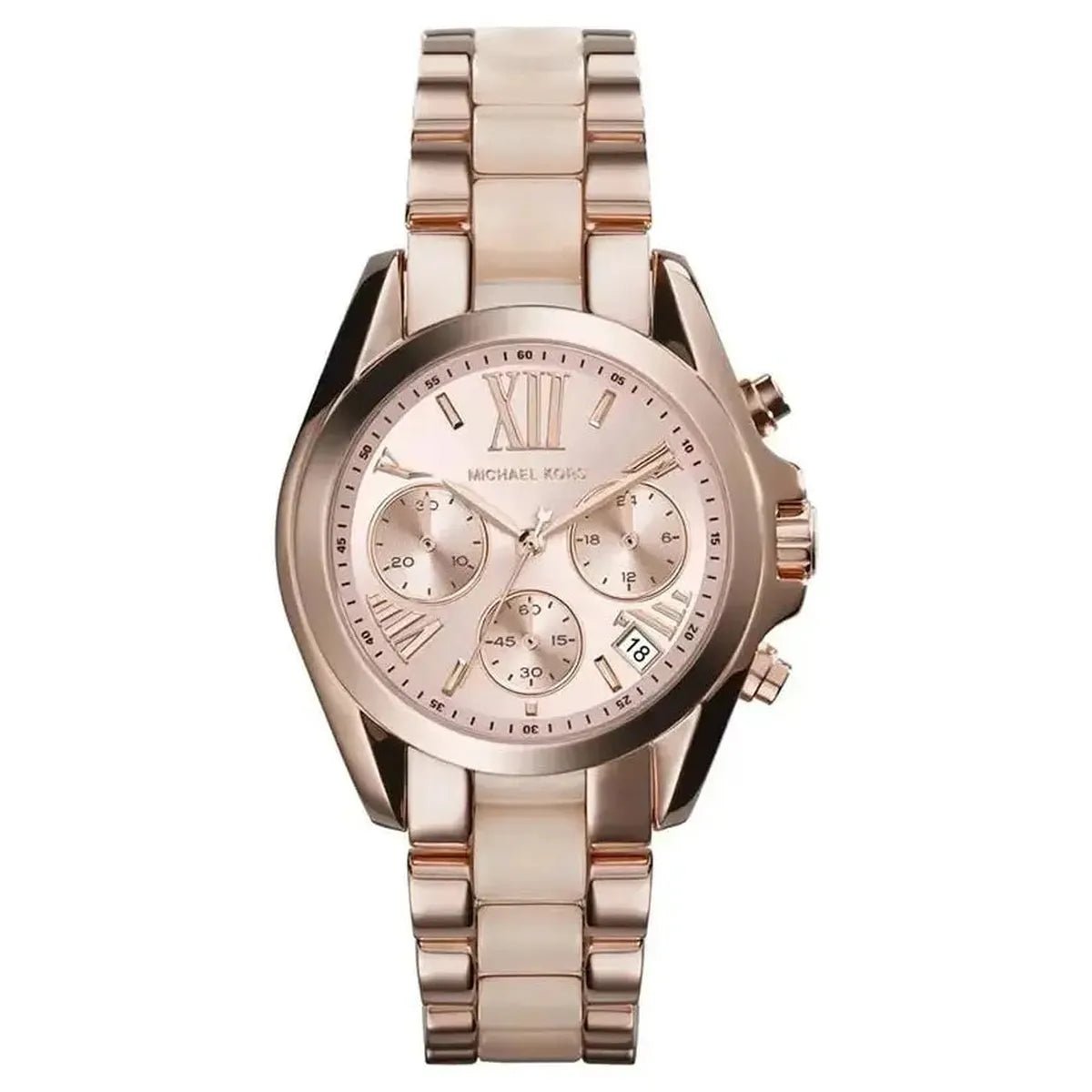 Michael Kors MK6066 Women's Watch – 36mm Rose Gold Dial Stainless Steel