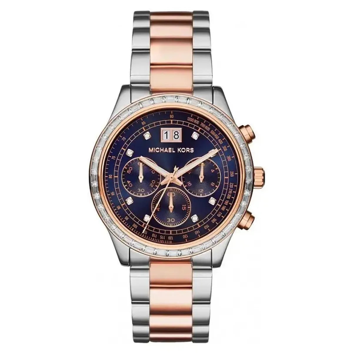 Michael Kors MK6205 Women's Watch – 40mm Navy Dial Stainless Steel