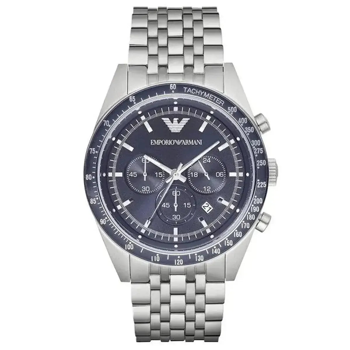 Emporio Armani Sportivo AR6072 Men's Watch – 46mm Blue Dial Stainless Steel