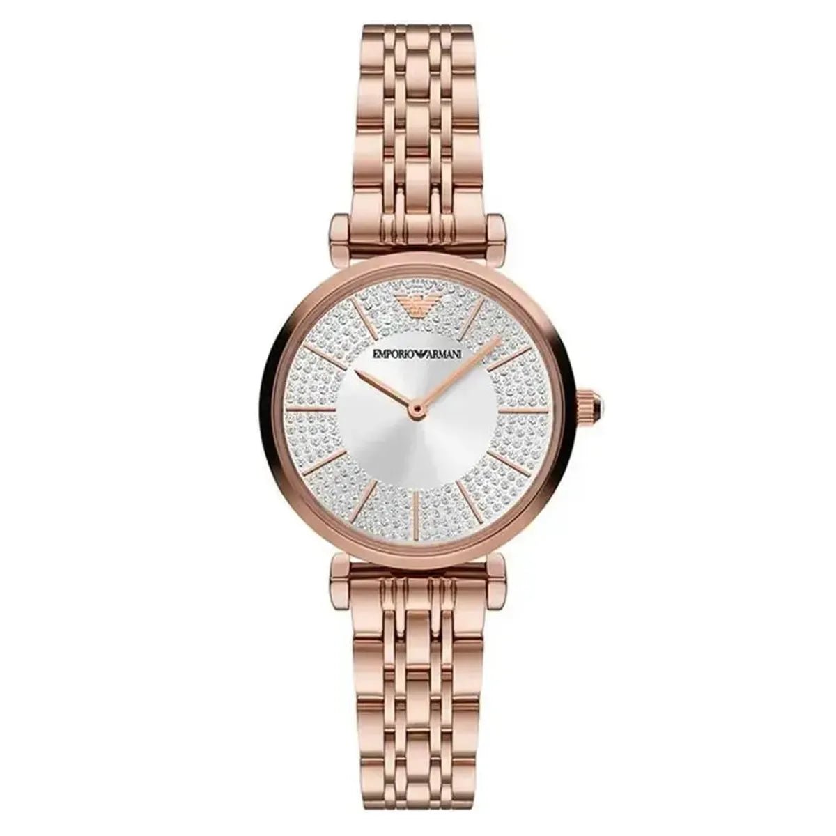 Emporio Armani Gianni T-Bar AR11446 Women's Watch – 32mm Silver Dial Stainless Steel