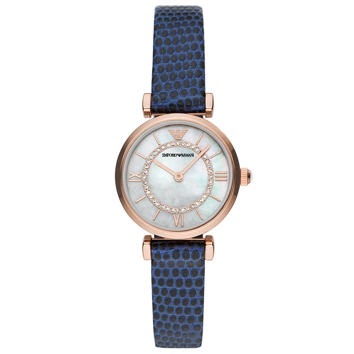 Emporio Armani Gianni T-Bar AR11468 Women's Watch – 28mm White Dial Leather