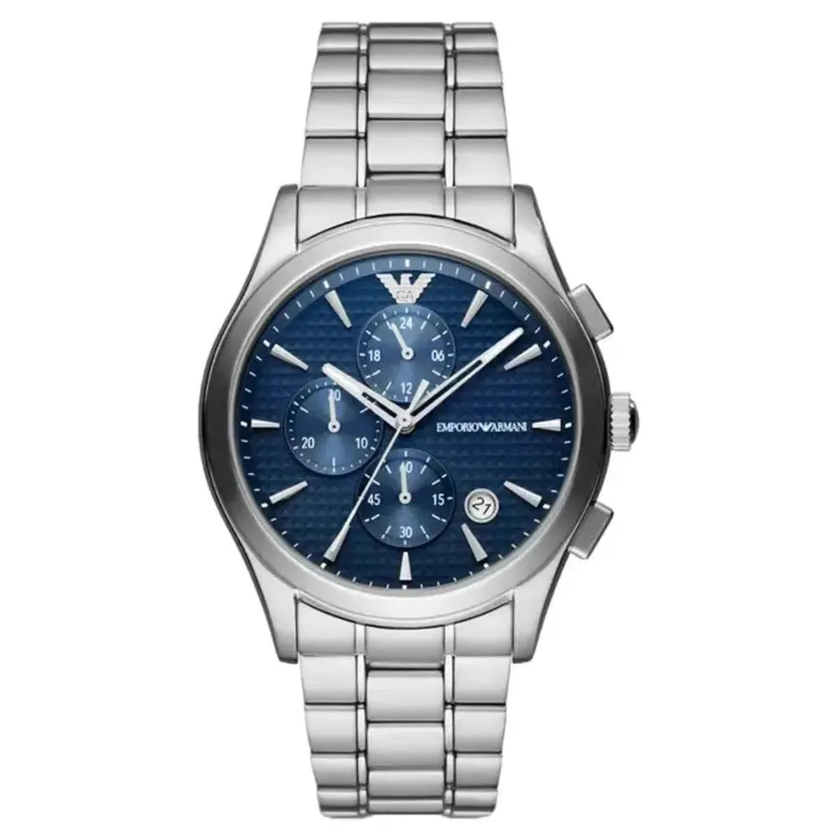 Emporio Armani Paolo AR11528 Men's Watch – 42mm Blue Dial Stainless Steel