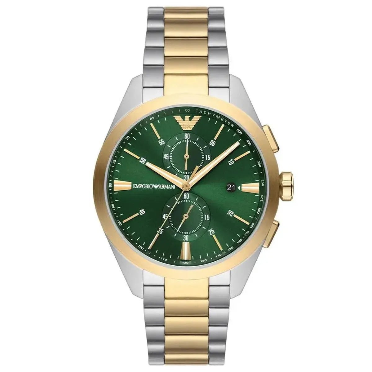 Emporio Armani Claudio AR11511 Men's Watch – 43mm Green Dial Stainless Steel