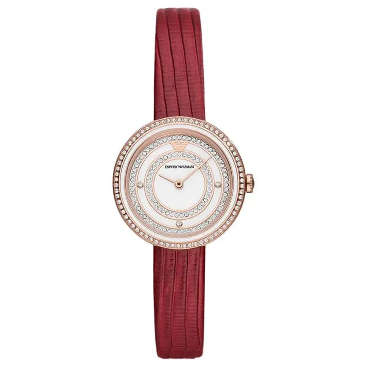 Emporio Armani Rosa AR11532 Women's Watch – 30mm White Dial Leather