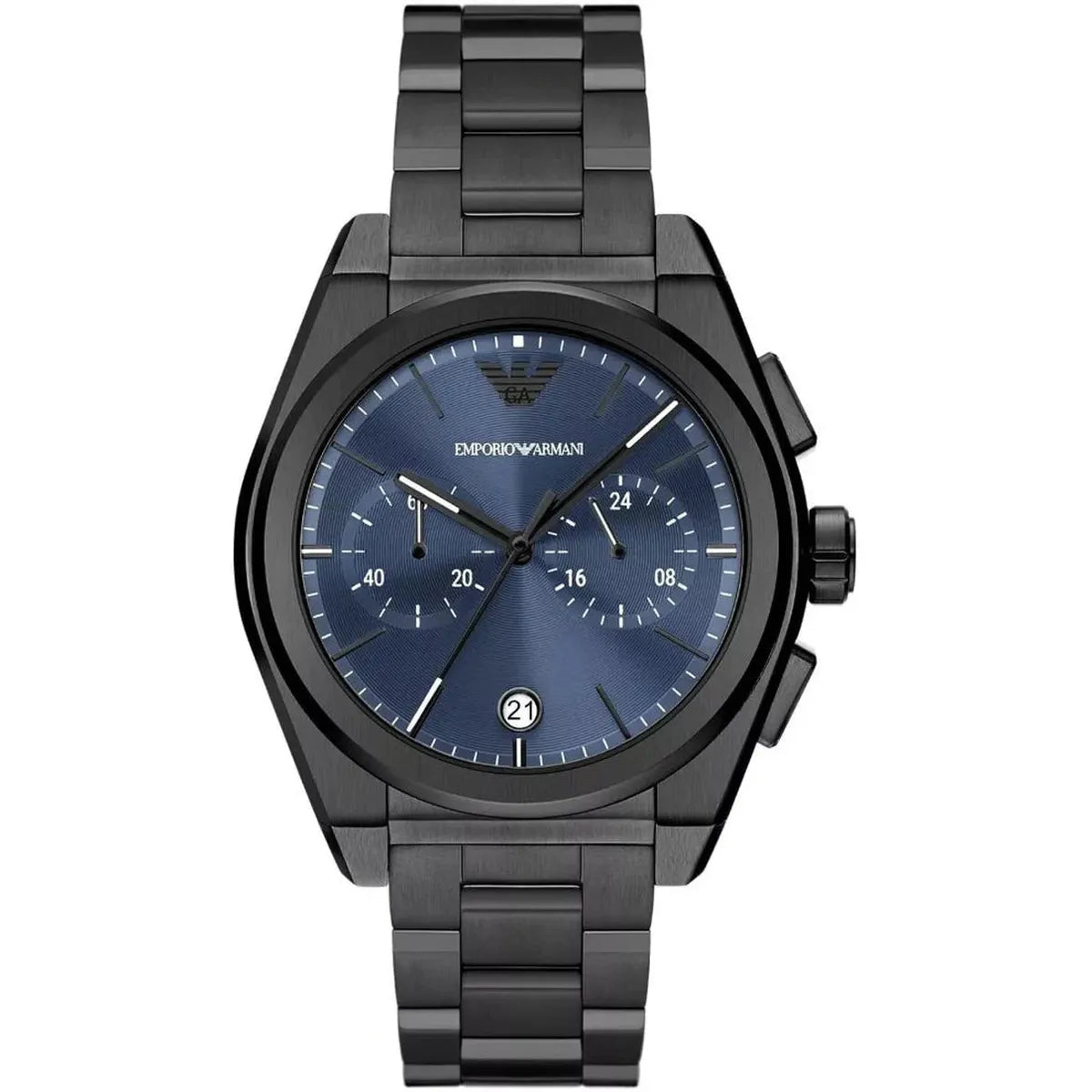 Emporio Armani Federico AR11561 Men's Watch – 43.0mm Blue Dial Stainless Steel