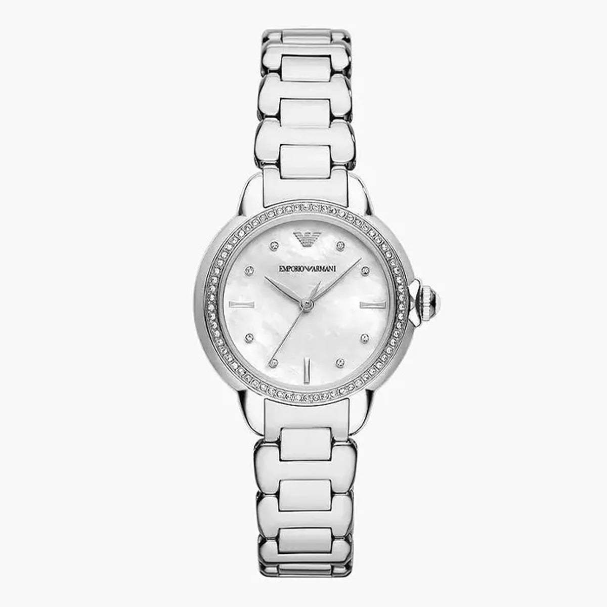 Emporio Armani Mia AR11596 Women's Watch – 32mm White Dial Stainless Steel