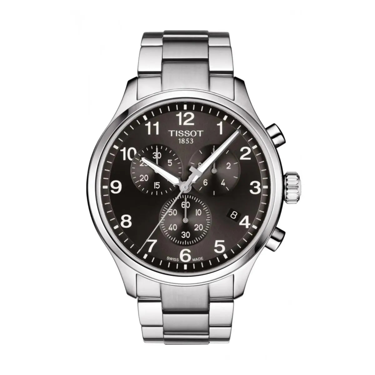 Tissot Chrono XL Classic T116.617.11.057.01 Men's Watch – 45.0mm Black Dial Stainless Steel