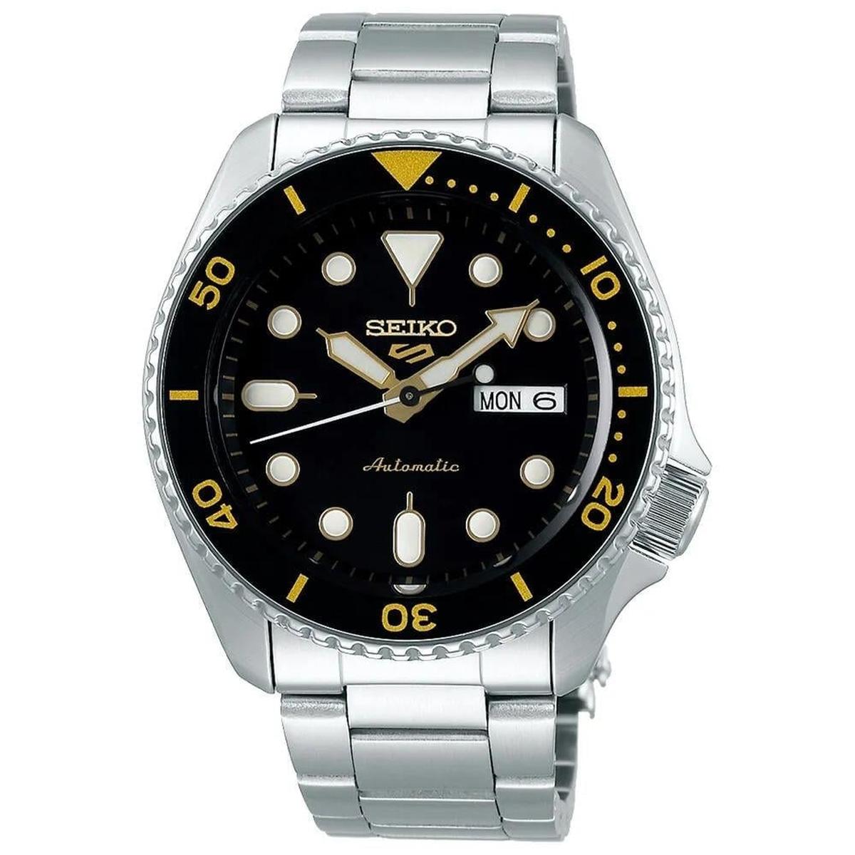 Seiko 5 Sports SRPD57K1 Men's Watch – 42.5mm Black Dial Stainless Steel