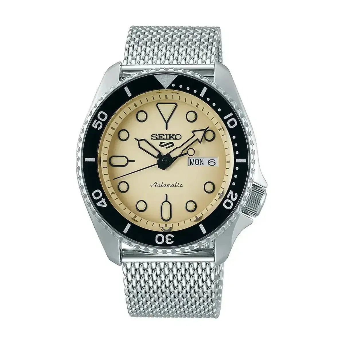 Seiko 5 Sports SRPD67K1 Men's Watch – 42.5mm White Dial Stainless Steel