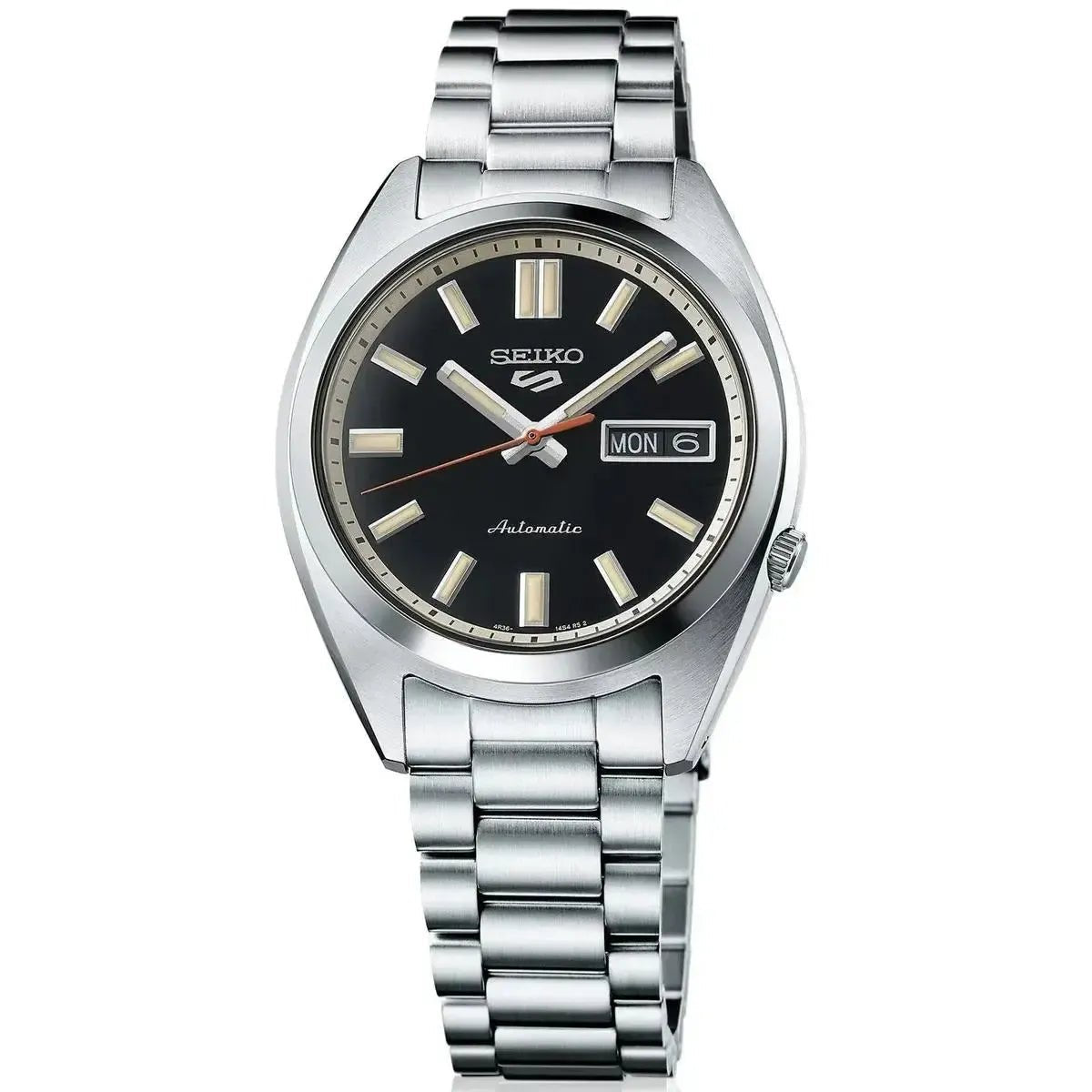 Seiko 5 Sports SRPK89K1 Men's Watch – 37.4mm Black Dial Stainless Steel