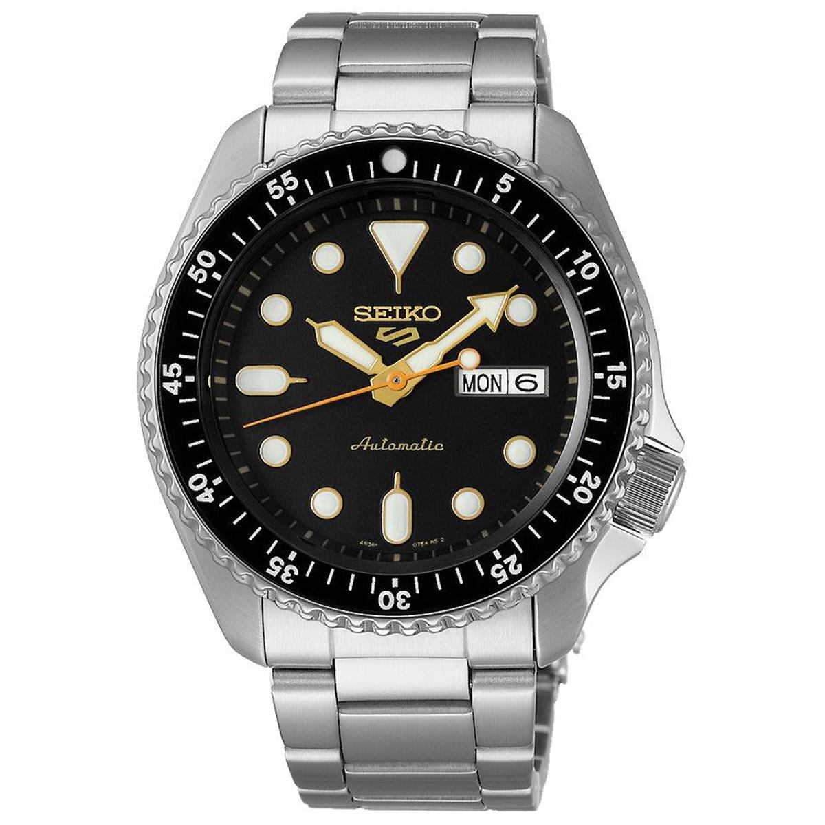 Seiko 5 Sports SRPK05K1 Men's Watch – 42.5mm Black Dial Stainless Steel