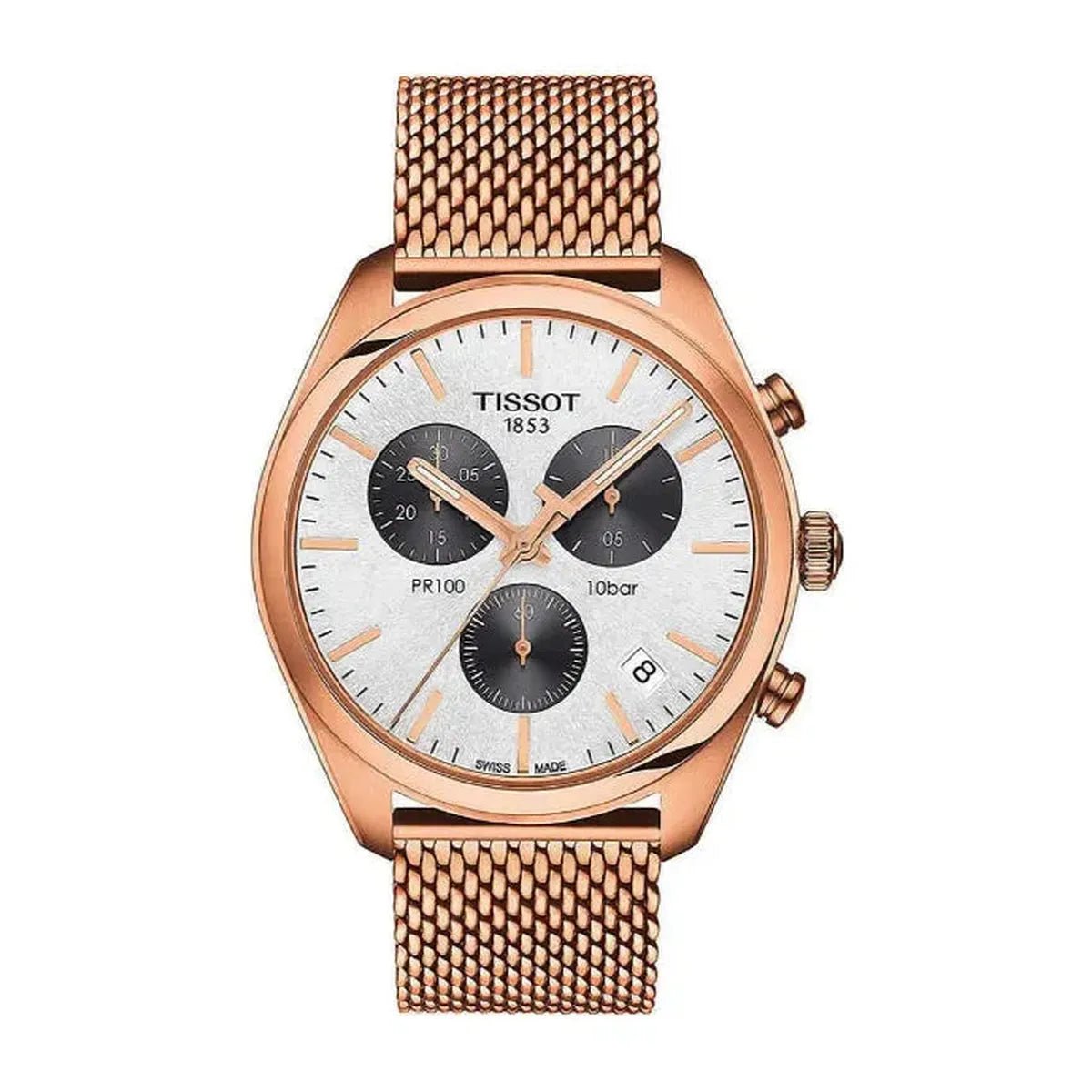 Tissot T-Classic PR 100 T101.417.33.031.01 Men's Watch – 41mm Silver Dial Stainless Steel