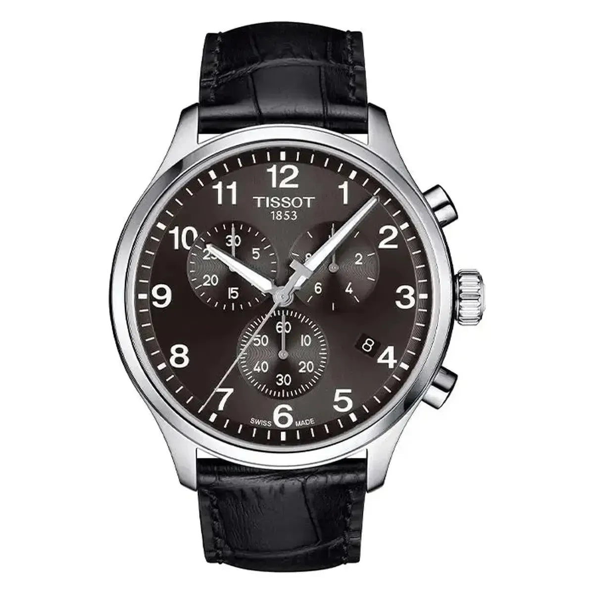 Tissot Chrono XL Classic T116.617.16.057.00 Men's Watch – 45.0mm Black Dial Leather