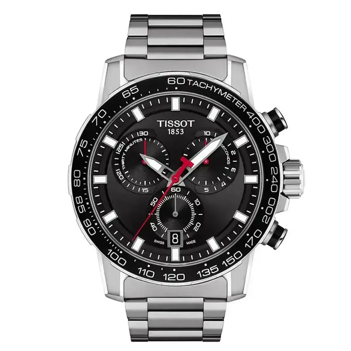 Tissot Supersport Chrono T125.617.11.051.00 Men's Watch – 45.5mm Black Dial Stainless Steel
