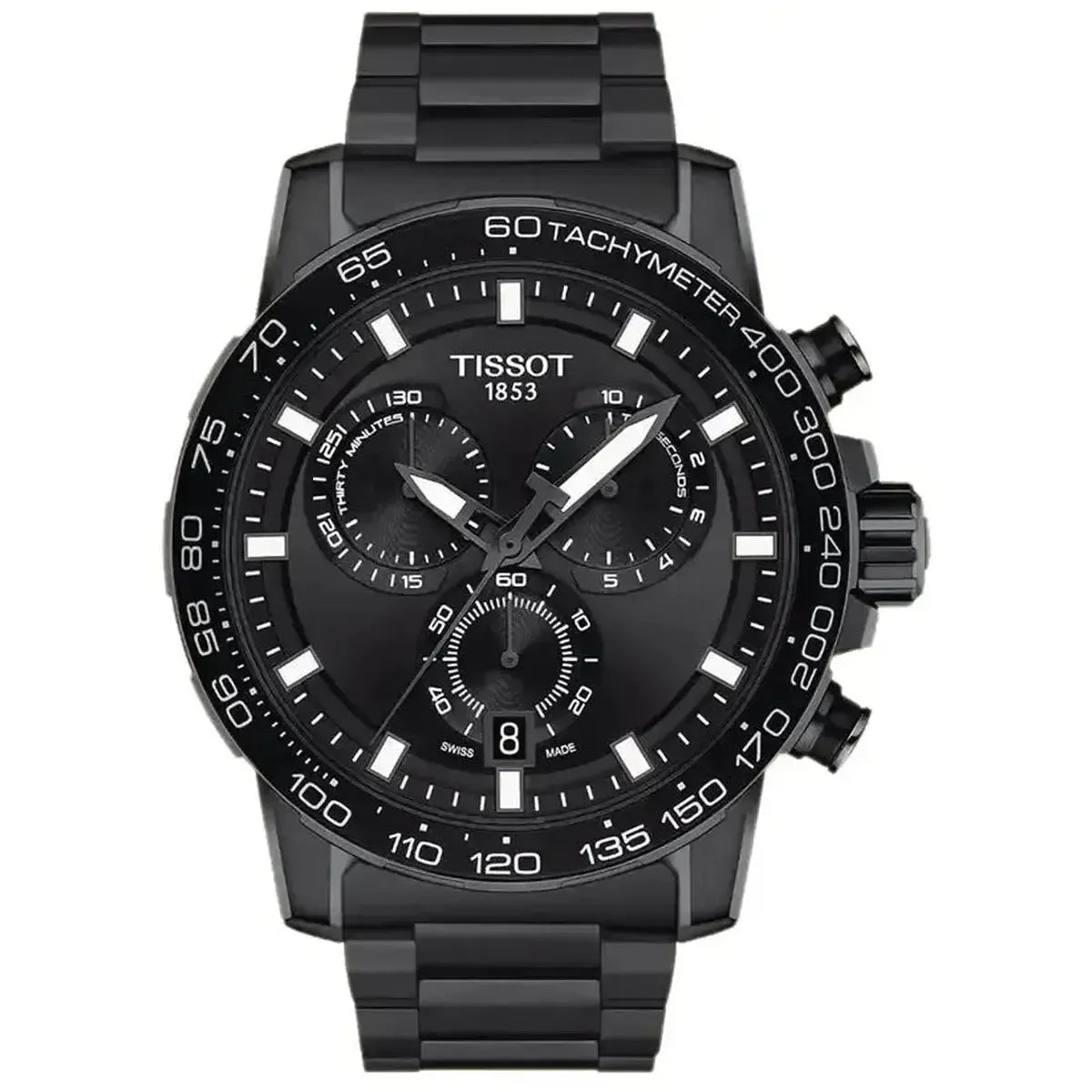 Tissot T-Sport T125.617.33.051.00 Men's Watch – 45.5mm Black Dial Stainless Steel