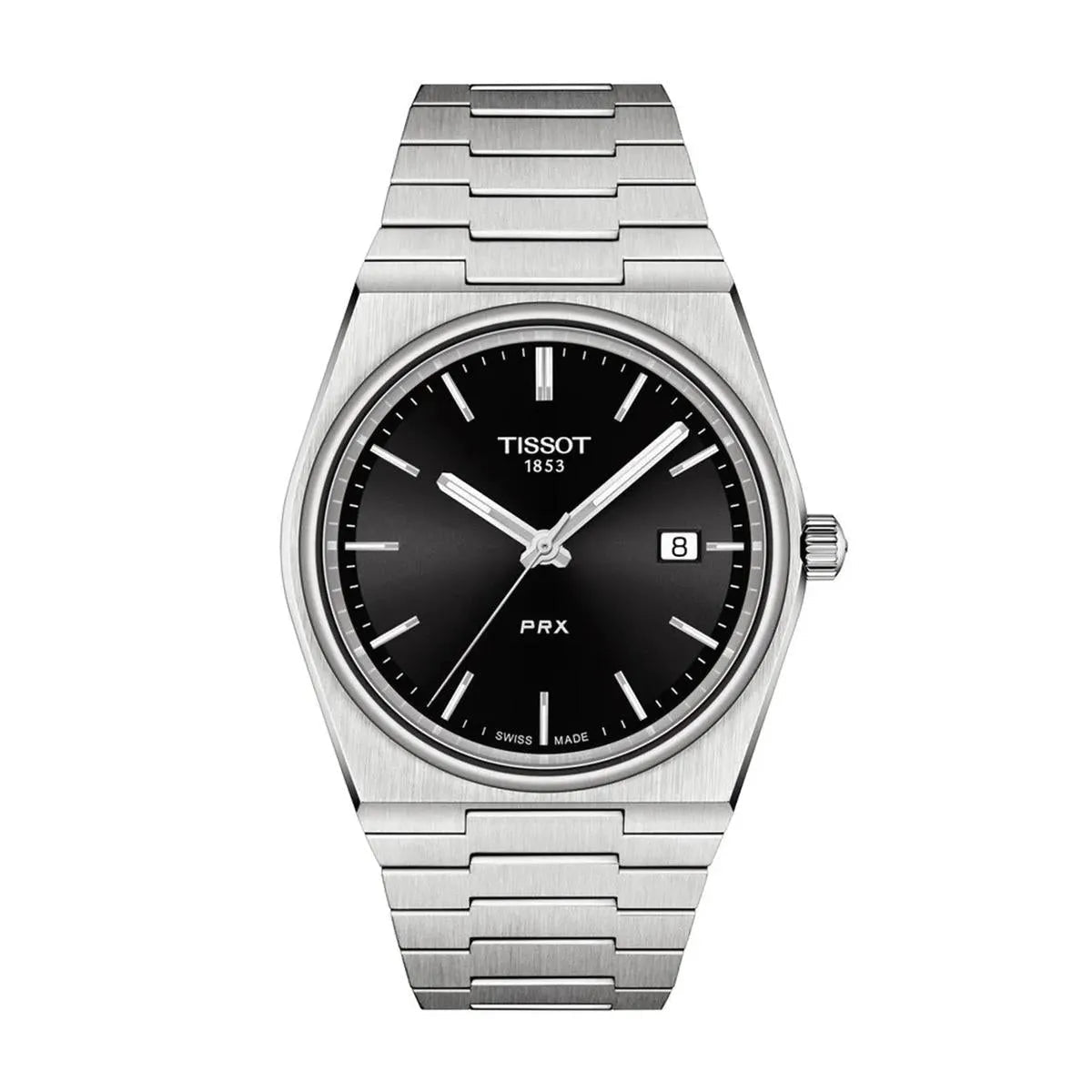 Tissot PRX T137.410.11.051.00 Men's Watch – 40.00mm Black Dial Stainless Steel