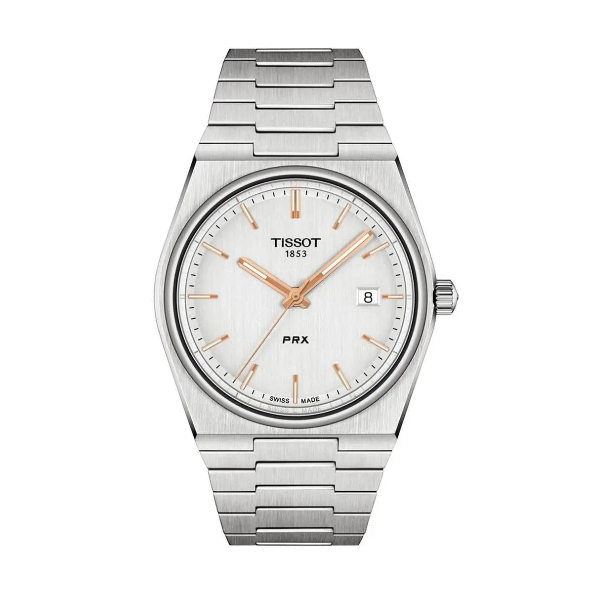 Tissot PRX T137.410.11.031.00 Men's Watch – 40.00mm Silver Dial Stainless Steel