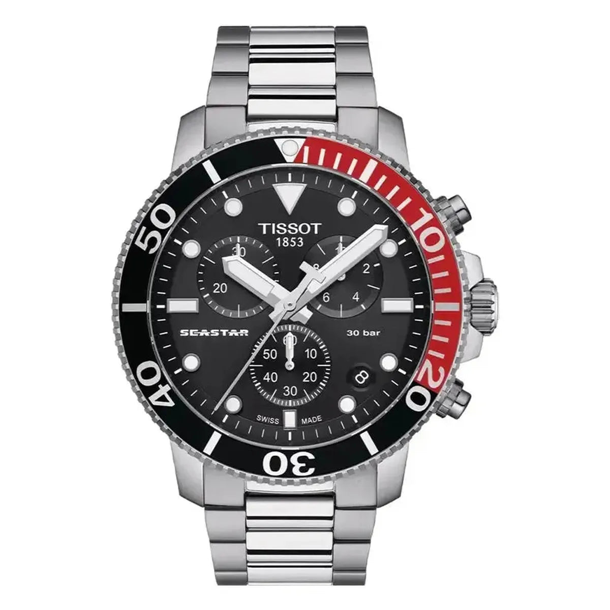 Tissot Seastar 1000 Chronograph T120.417.11.051.01 Men's Watch – 45.5mm Black Dial Stainless Steel