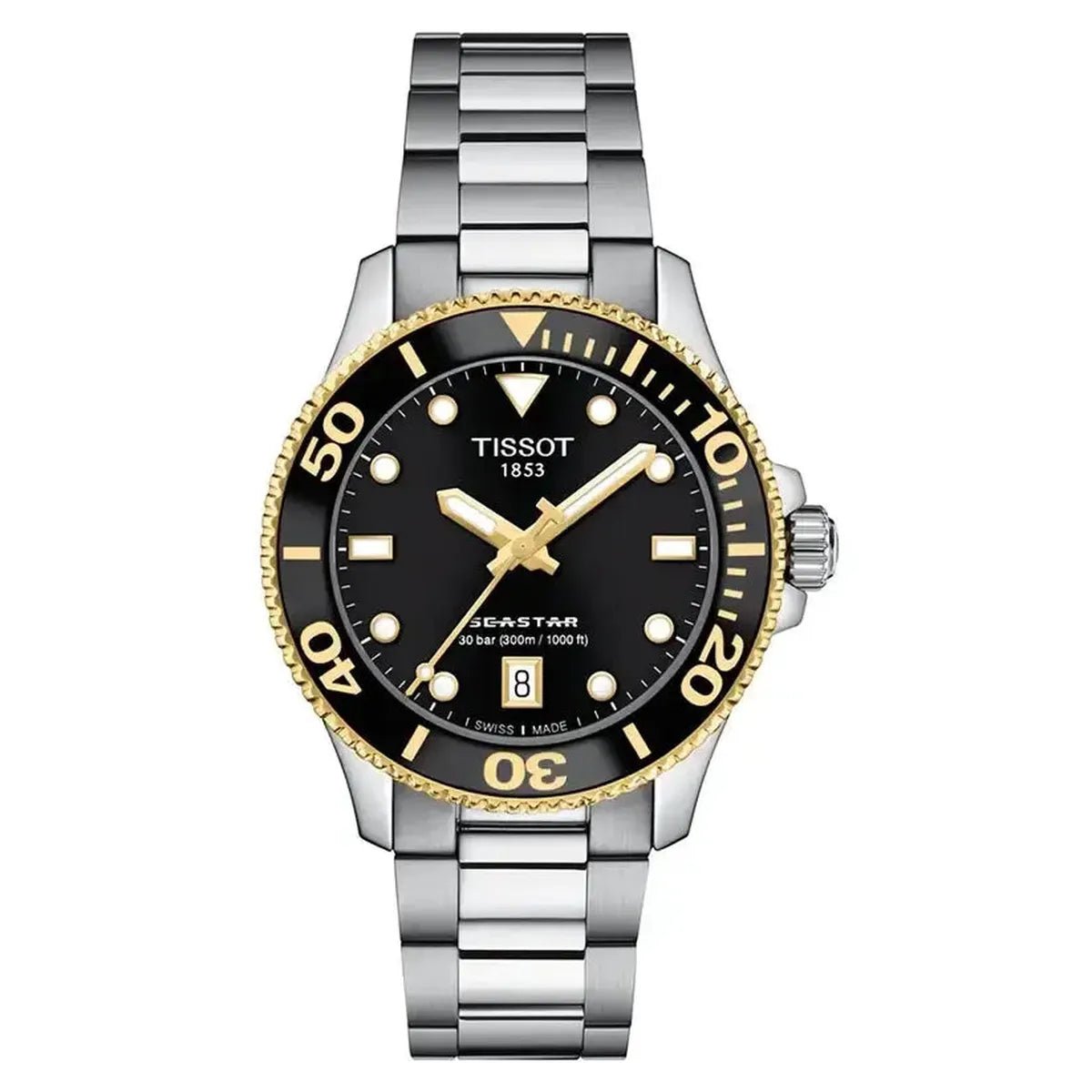 Tissot T-Sport T120.210.21.051.00 Unisex Watch – 36.0mm Black Dial Stainless Steel