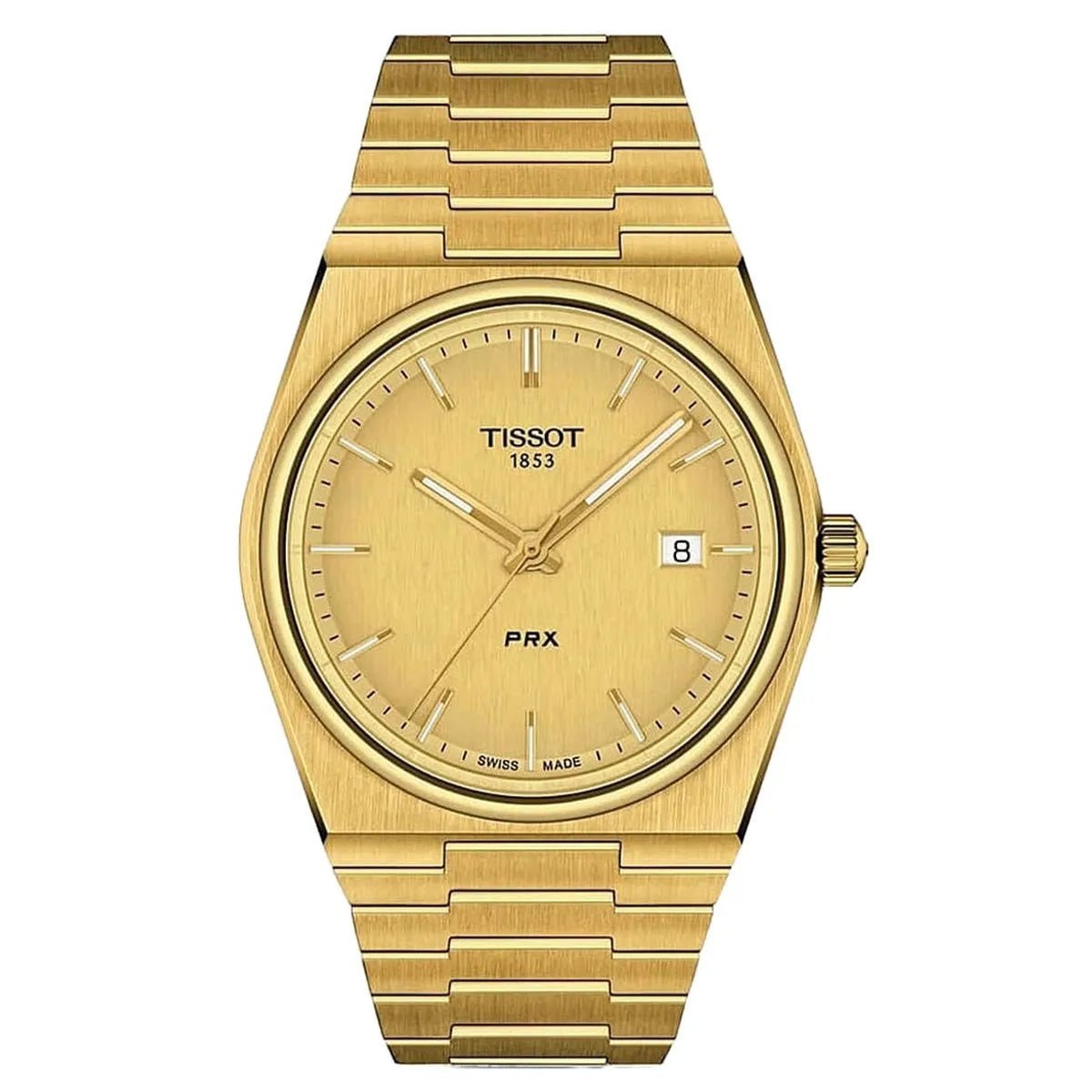 Tissot PRX T137.210.33.021.00 Unisex Watch – 35.0mm Gold Dial Stainless Steel