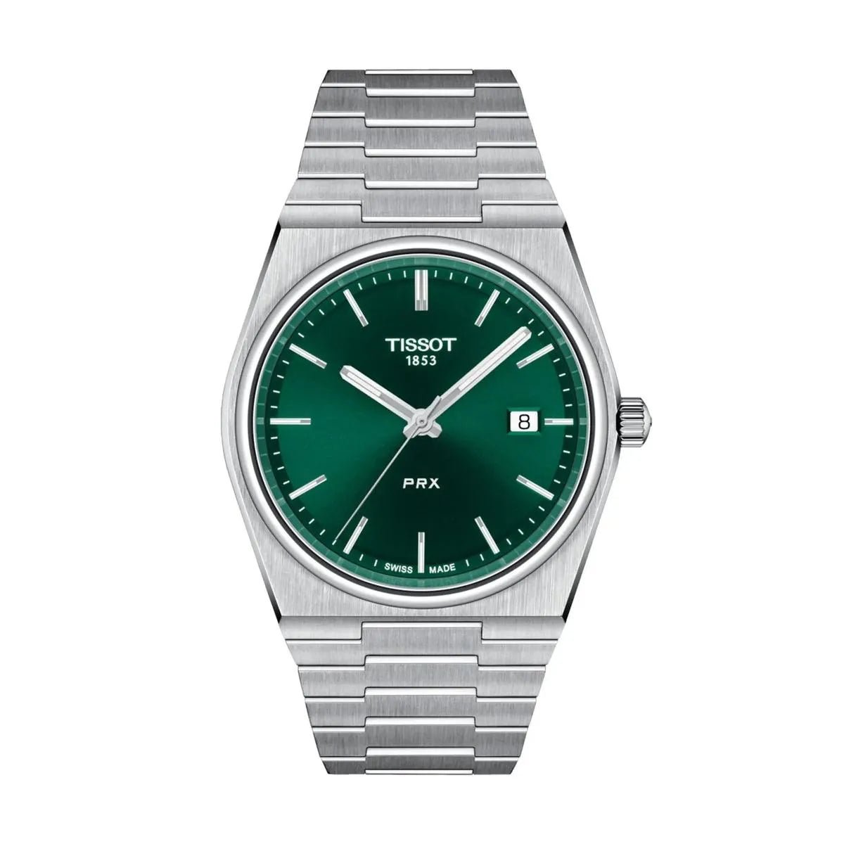 Tissot PRX T137.410.11.091.00 Men's Watch – 40mm Green Dial Stainless Steel