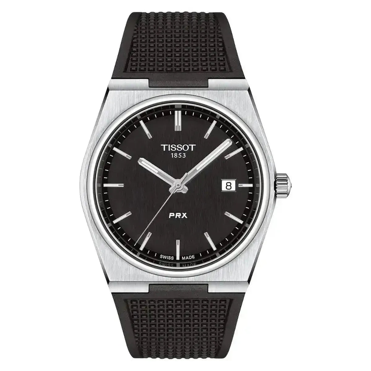 Tissot PRX T137.410.17.051.00 Men's Watch – 40.0mm Black Dial Rubber