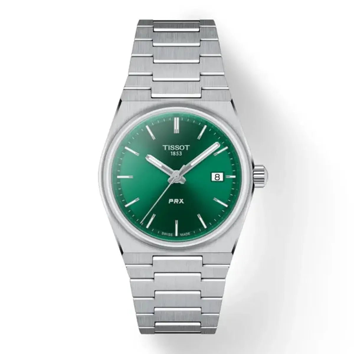 Tissot PRX 35mm Light Green Dial Quartz Steel Bracelet Watch