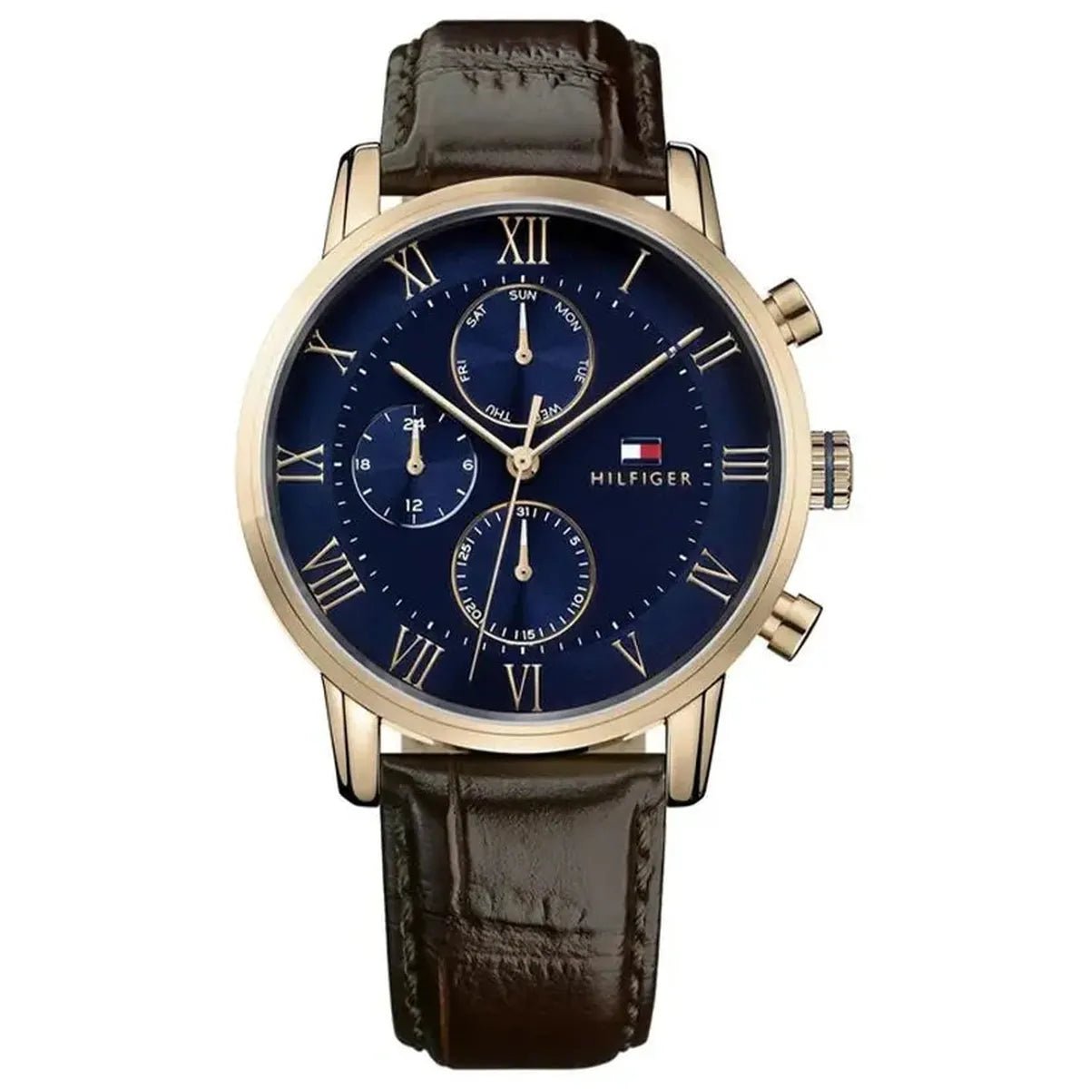 Tommy Hilfiger Kane 1791399 Men's Watch – 44mm Navy Dial Leather
