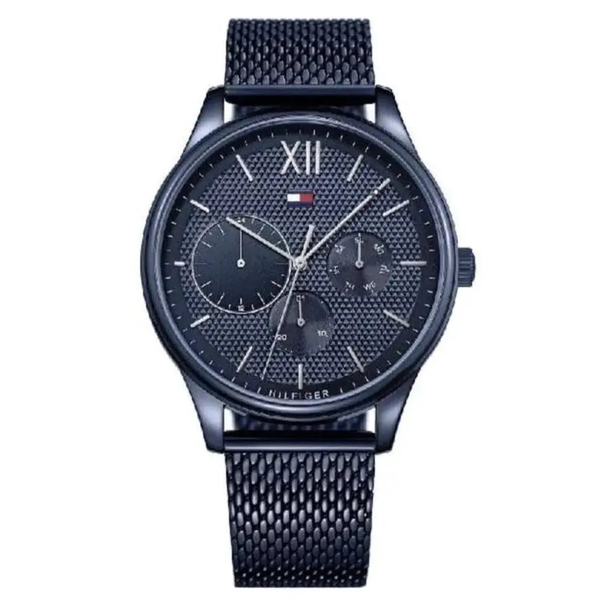 Tommy Hilfiger Damon 1791421 Men's Watch – 44mm Navy Dial Stainless Steel