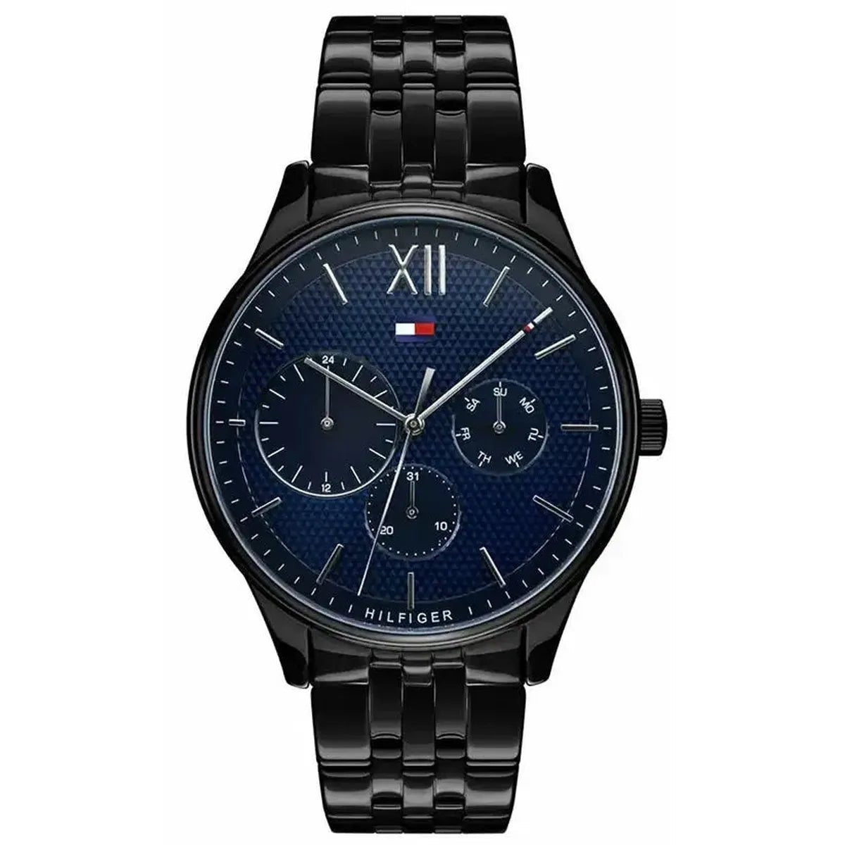 Tommy Hilfiger Damon 1791454 Men's Watch – 44mm Blue Dial Stainless Steel