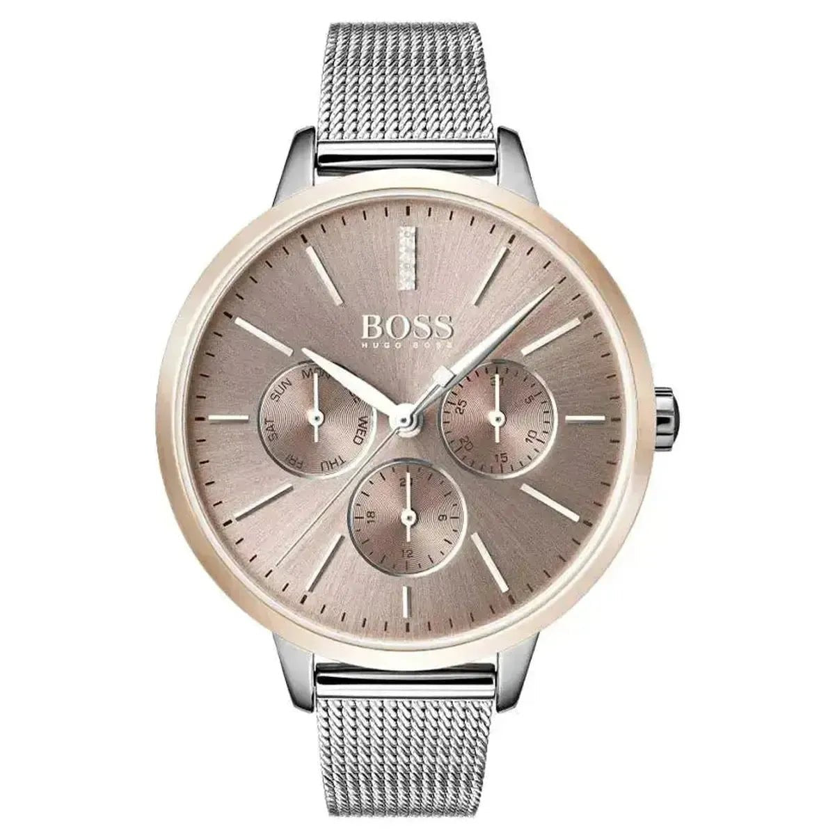Hugo Boss Symphony 1502423 Women's Watch – 38mm Gold Dial Stainless Steel