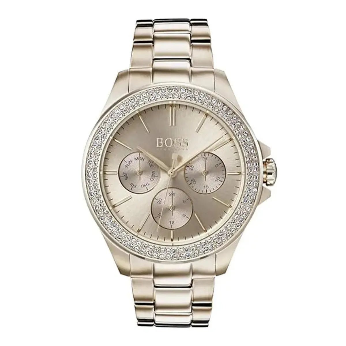 Hugo Boss Premiere 1502443 Women's Watch – 36mm Rose Gold Dial Stainless Steel