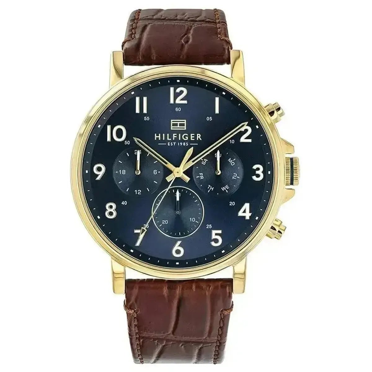 Tommy Hilfiger Daniel 1710380 Men's Watch – 45.9mm Navy Dial Leather