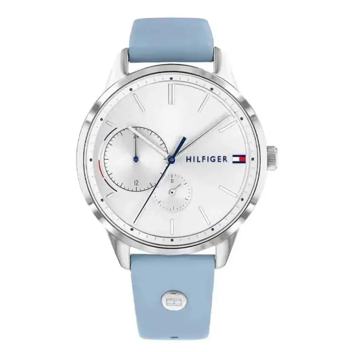 Tommy Hilfiger Brooke 1782023 Women's Watch – 38mm Silver Dial Leather