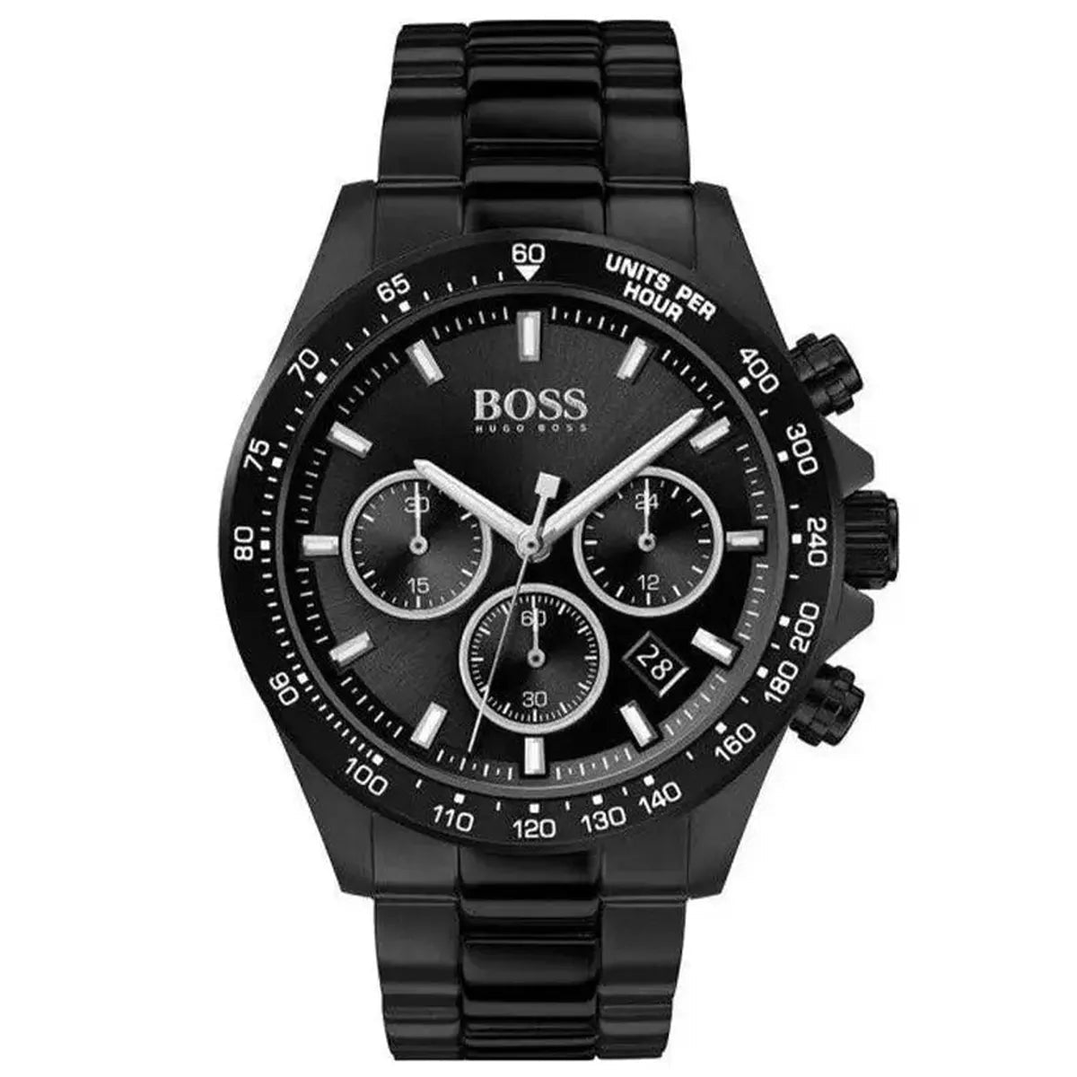 Hugo Boss Hero 1513754 Men's Watch – 43mm Black Dial Stainless Steel