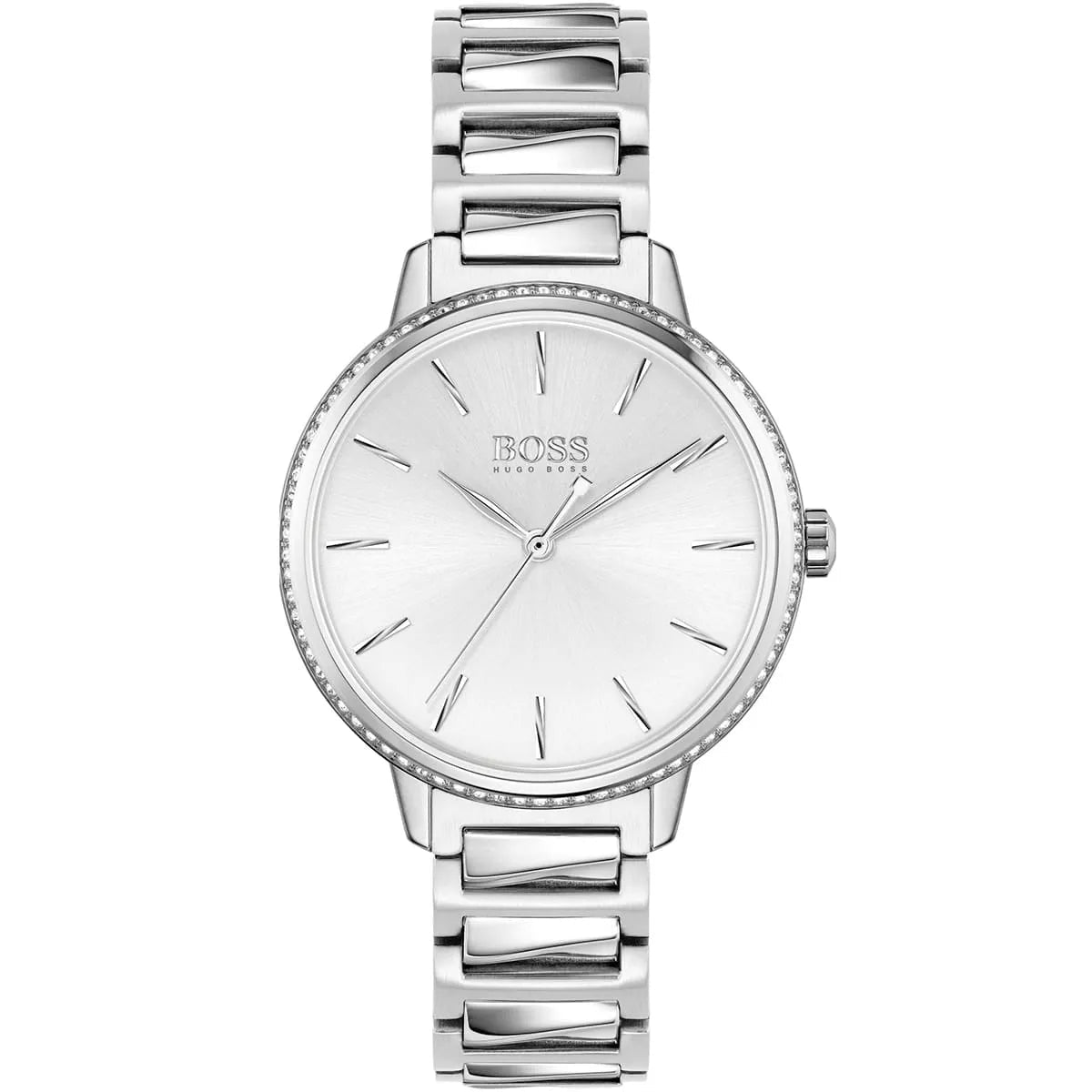 BOSS Signature 1502539 Women's Watch – 34mm Silver Dial Stainless Steel