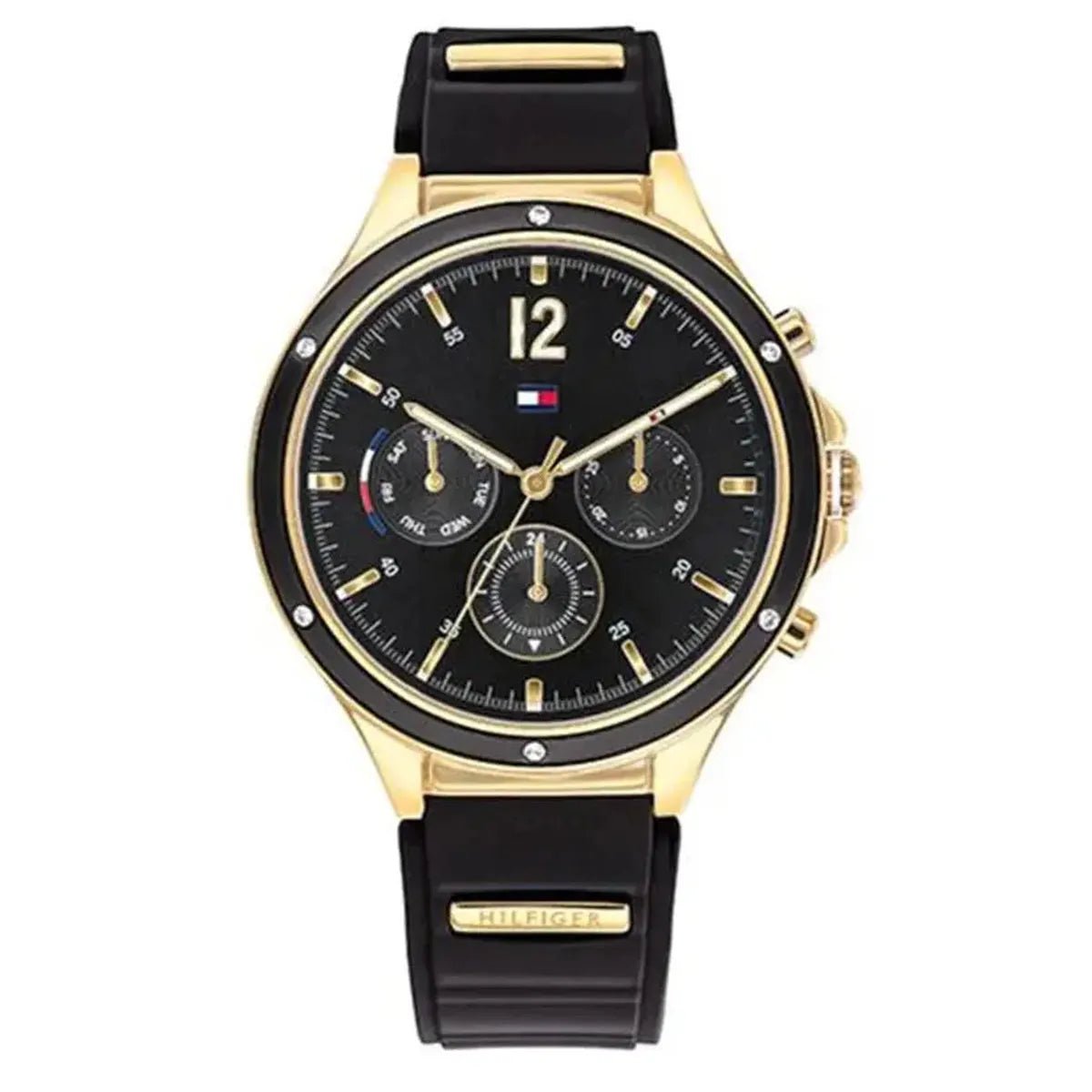 Tommy Hilfiger Eve 1782282 Women's Watch – 38mm Black Dial Silicone