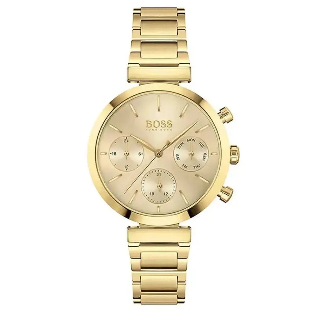 Hugo Boss Flawless 1502553 Women's Watch – 36mm Silver Dial Rose Gold Mesh Bracelet