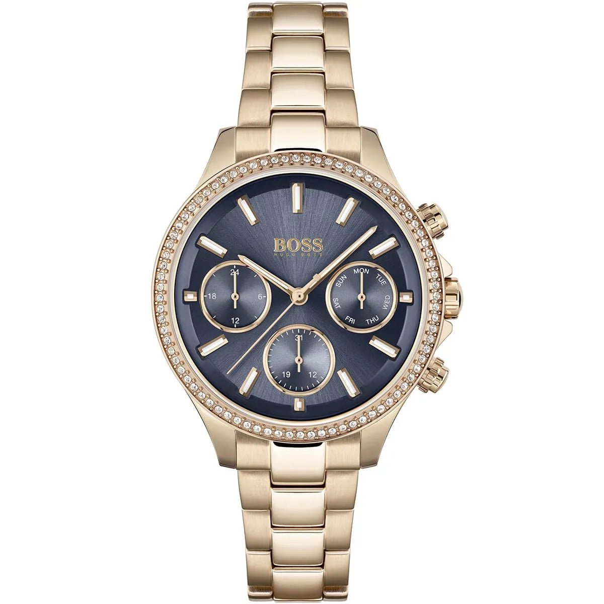BOSS Hera 1502566 Women's Watch – 38mm Blue Dial Stainless Steel