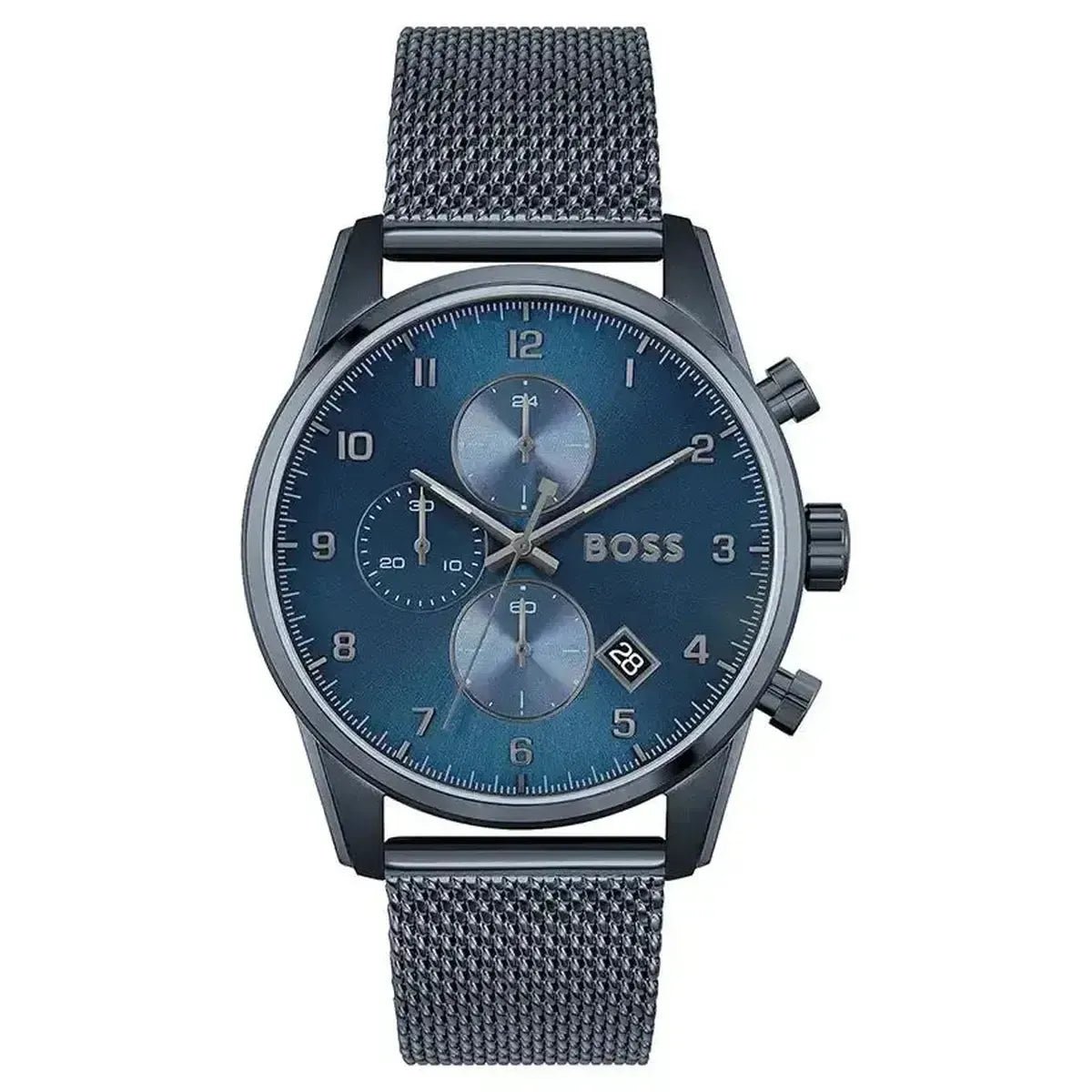 Hugo Boss Skymaster 1513836 Men's Watch – 44.0mm Blue Dial Stainless Steel
