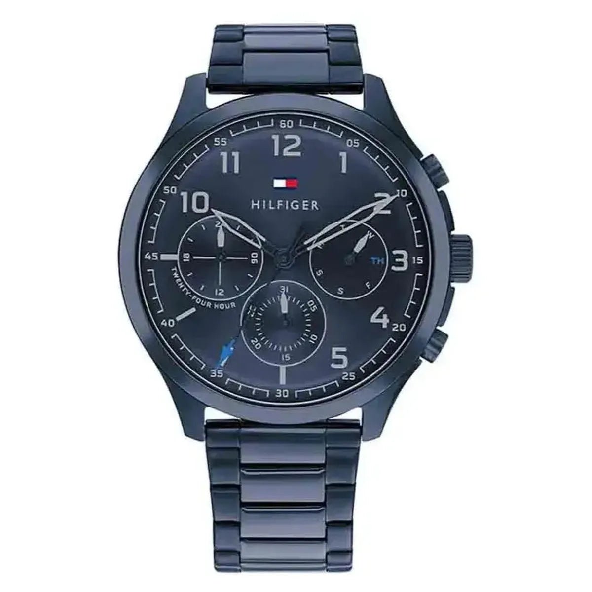 Tommy Hilfiger Asher 1791853 Men's Watch – 44mm Blue Dial Stainless Steel