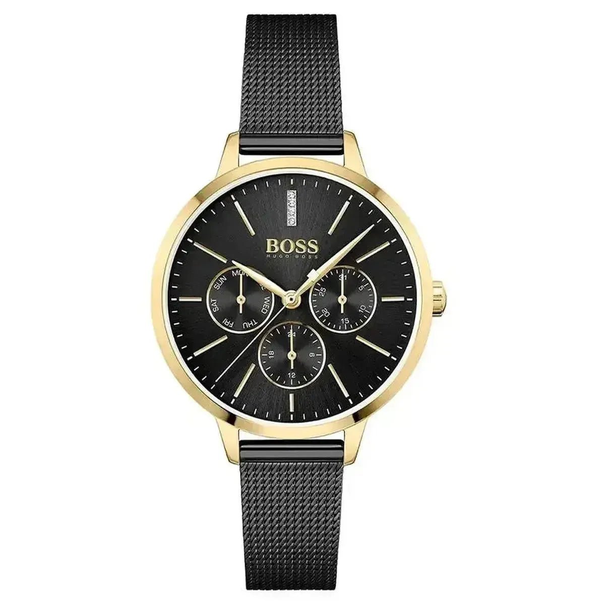 Hugo Boss Symphony 1502601 Women's Watch – 38mm Black Dial Stainless Steel