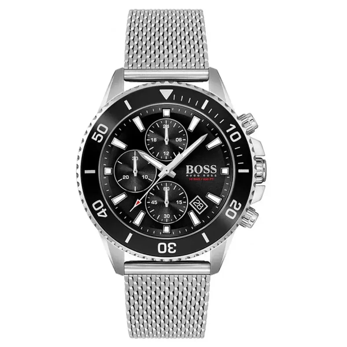 Hugo Boss Admiral 1513904 Men's Watch – 46mm Black Dial Stainless Steel