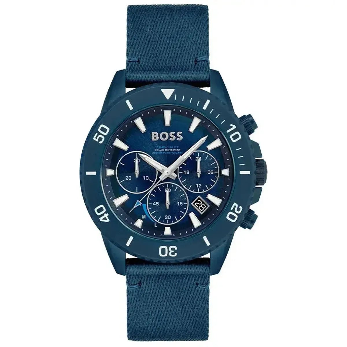 Hugo Boss Admiral 1513919 Men's Watch – 45mm Blue Dial Nylon