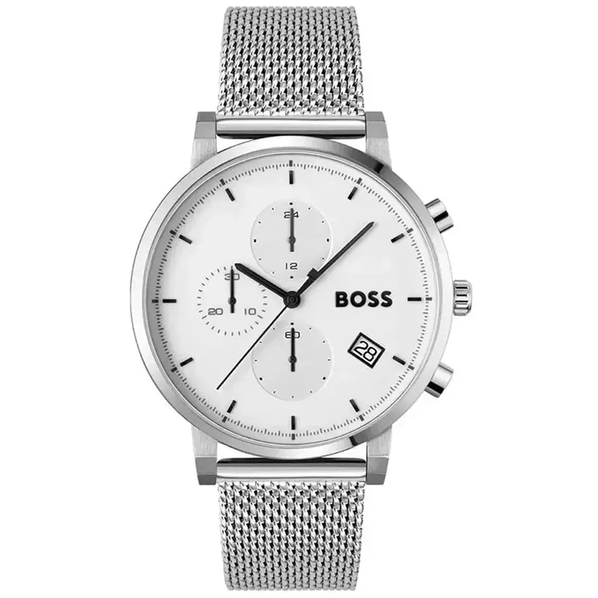 Hugo Boss Integrity 1513933 Men's Watch – 43mm White Dial Stainless Steel